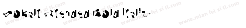 Cobalt Extended Bold Italic字体转换